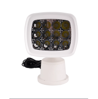 Marine LED Light - 60 Watt - White Casing - Emmitt Color: White - 12-24 Volts - WK-W60 - AZLED